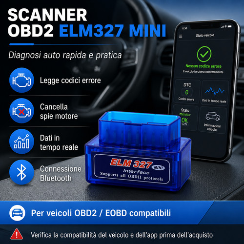 Elm327 mini bluetooth obd2 - obd2, –
