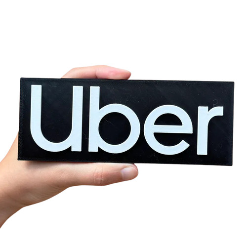 Logo uber stampa pla - stampa, 3d