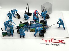 Diorama pit stop 1:18 Schumacher Benetton B194 trasformazione