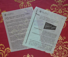 Eraclit Vernier S.A. Portomarghera Venezia due volantini pubblicità