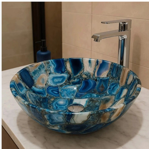 Lavabo lavello tondo - , in