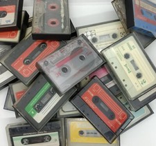 Lotto 10 musicassette MISTO VINTAGE MARCHE VARIE vergini cassette tape vintage