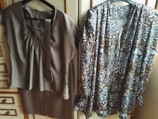 Completo Donna Tg. 48 Casacca Camicia Gonna Mistoseta