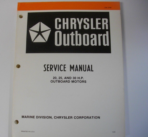 1982 chrysler manuale servizio - chrysler,