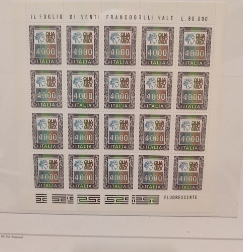 1978 italia minifoglio - italia,