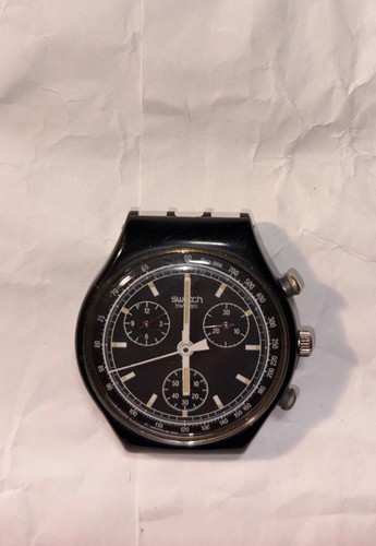 Vintage swatch chrono black - vintage,
