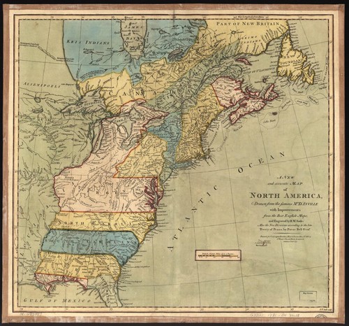 Colonie nord america mappa - nord,