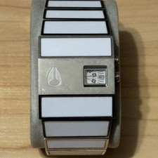 Orologio Uomo Analogico Nixon The Rotolog Direct Time Technology Bianco FUNZIONA **LEGGI**