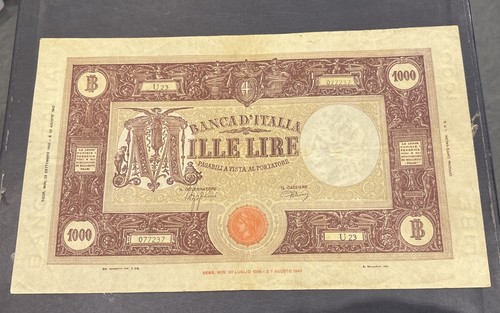 Banconota 1000 lire grande - banconota,