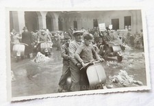 VECCHIA FOTO VESPA CLUB MILANO RADUNO CREMONA  MILANO 1951 VINTAGE VESPA D'EPOCA