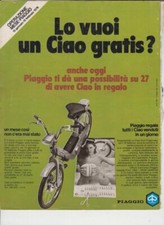 advertising Pubblicità-CICLOMOTORE PIAGGIO CIAO 1976-MESE PIAGGIO  MOTOSPORT