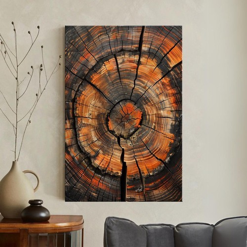 Poster tela anello albero - su,