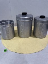 3pc Vintage Aluminum Nesting