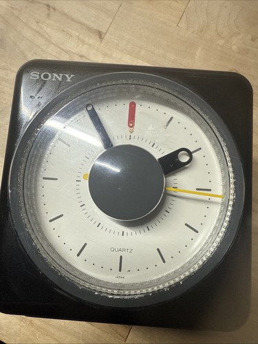 Vintage 80s black sony cube - vintage,