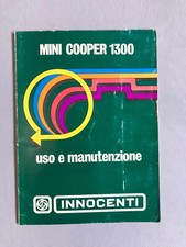 Libretto Uso E Manutenzione Innocenti Mini Cooper 1300 Prima Serie ORGINALE