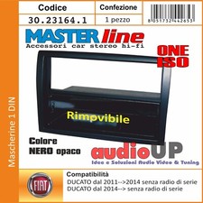 MASCHERINA AUTORADIO 1 DIN PER FIAT DUCATO DAL 2011 AL 2014 SENZA RADIO DI SERIE