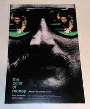 Il colore dei soldi 1986 poster alternativo 19"x13" Paul Newman Tom Cruise Scorcese