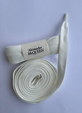 2 paia di Lacci da scarpe stile  McQueen BIANCO _