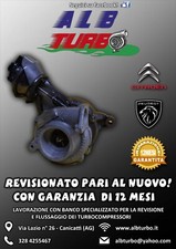 TURBINA TURBO 753556 - 2  CITROEN - PEUGEOT REVISIONATO CON 12 MESI DI GARANZIA