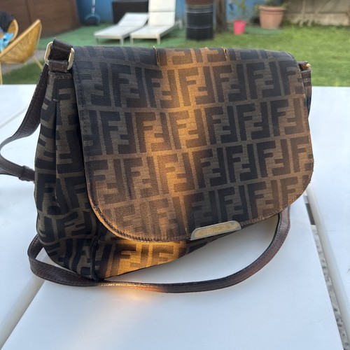 Fendi zucca satchel flap - zucca,