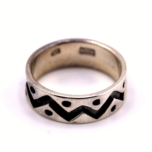 Anello uomo vintage argento