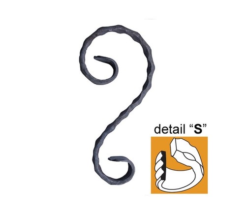 Ornamento asimmetrico per - s,