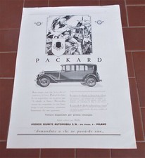 2 Pubblicita' Auto PACKARD 8 cilindri Italia - BANCA COMMERCIALE 28x40