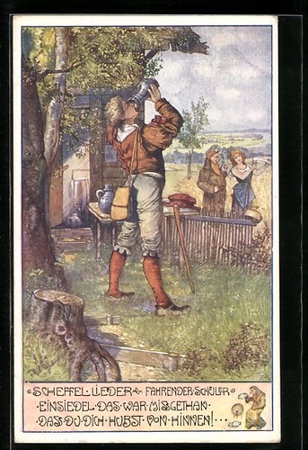 Cartolina artistica fratelli - cartolina,