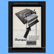 Anni '30  * Pubblicità Originale "Olivetti, Portatile, Tener Copia" Cornice