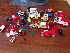 Lotto Misto  Camion Auto Mezzi Lavoro Costruzioni Lego Anni 80 Per Ricambi