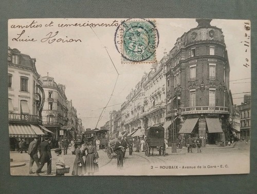 Cpa roubaix avenue - cpa,,