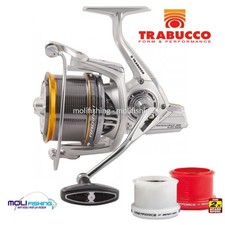MULINELLO PESCA SURFCASTING TRABUCCO RADIANT SURF 8000 - 7 CUSCINETTI - 3 BOBINE