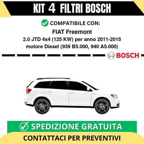 Kit bosch filtri tagliando - kit,