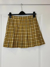 Gonna a quadri donna 10 giallo