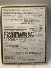 Vintage 11 x 14 Fishmaniac