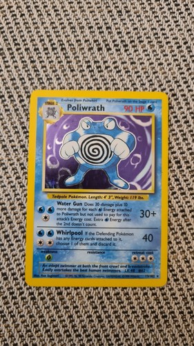 Poliwrath 102 holo - poliwrath, 13/102