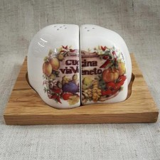 BOMBONIERA MATRIMONIO SALE E PEPE VIA VENETO IN LEGNO E PORCELLANA OFFERTA STOCK
