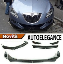 0037 LANCIA DELTA 2008-2014 SPLITTER PARAURTI ANTERIORE NERO LUCIDO LOOK RS