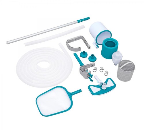 Kit pulizia piscina con asta - pulizia,