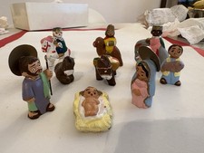 Piccolo Presepe in Terracotta dipinta Dal Guatemala