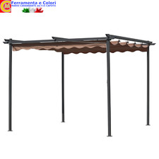 Pergola In Acciaio Con Telo