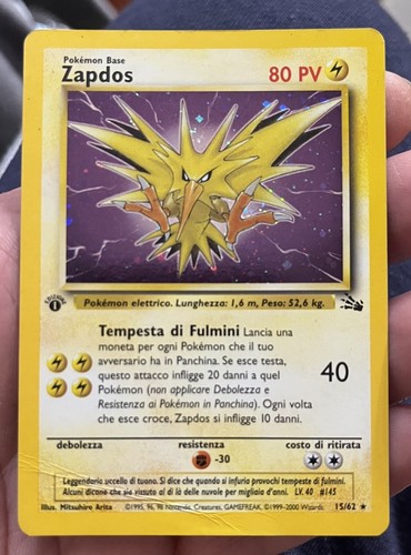 Carte pokemon zapdos holo - carte,