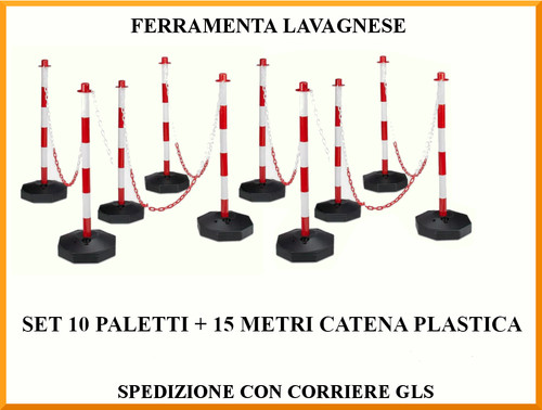 Set paletti delimitazione - set, 10