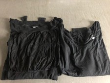 Patrizia Pepe originale set di 2 maglie donna nere tg unica/woman t-shirt
