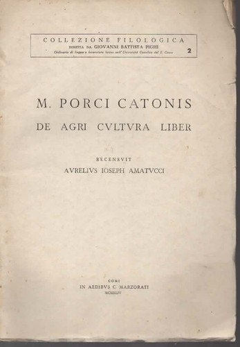 Libri porci catonis - porci, agri