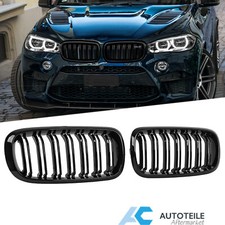 Griglia griglia radiatore reni per BMW X5 F15 X6 F16 13-18 doppio ponte nero lucido