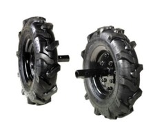 Coppia ruote gommate 3.50-8"