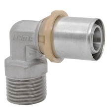 Raccordo curvo maschio pressa