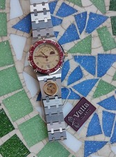 Vintage Watch Tide Moonphase Compass Vetta Gemini With Tag Nos