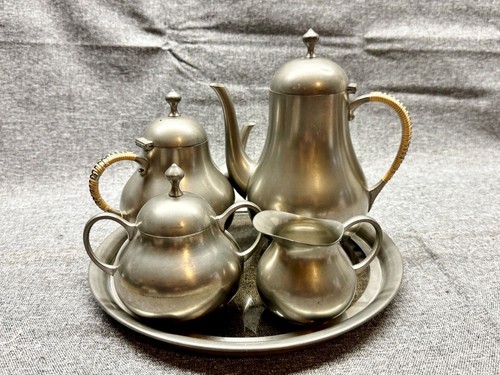 Vintage pewter tea coffee - vintage,